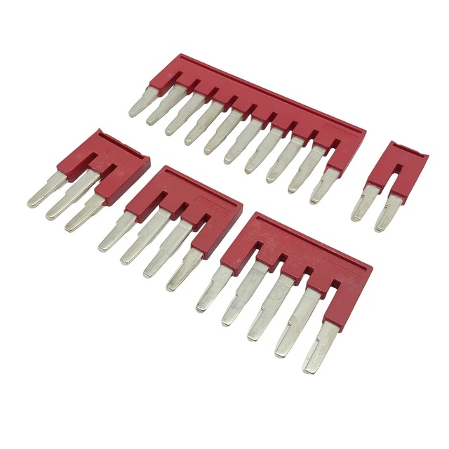 3PCS FBS 2-5/3-5/4-5/5-5/10-5 Center Contact Fixed Plug-in Bridge for ST25 DIN Rail Terminal Blocks Accessories