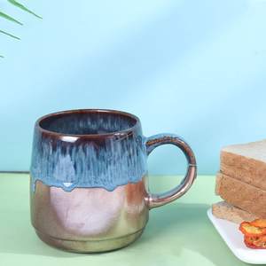 Taza de café grande de cerámica, dorada, rosa, para oficina y hogar, lavavajillas y microondas, novedad de <span class=keywords><strong>2022</strong></span> - Product Image 5