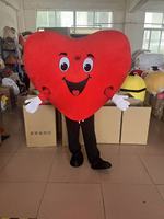 Offre Spéciale personnalisé coeur rouge mascotte Costume marche dessin animé coeur personnages mascotte Costume à vendre