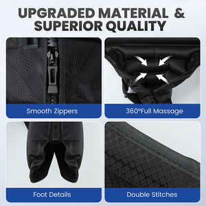 Masseur de jambes et de pieds à compression d'air Phenitech pour soulager la douleur, l'enflure et l'œdème avec 2 extensions de taille - Excellent cadeau pour la famille - Product Image 3