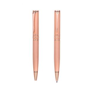 High Quality Luxury Metal Ballpoint <b>Pen</b> Custom Logo Hot Selling Rose <b>Gold</b> Fittings 0.7 mm Writing Width Stationery for Business - Product Image 1