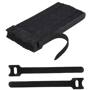 Attaches de câble en nylon double face auto-adhésives 12x250mm boucle de crochet dos à dos ignifuge pour l'organisation de la salle de classe de bureau à domicile - Product Image 2