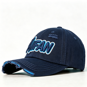 Casquette de baseball unisexe pour grandes têtes, en coton pur lavé, respirante, séchage rapide, pliable, avec broderie de lettres, idéale pour l'extérieur - Product Image 1