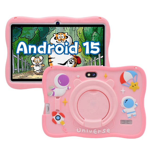 OEM 7 Inch Android Kids Tablet PC Octa Core Educational Learning Tablet with Rotatable Case Support Custom Logo WiFi Wholesale