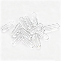 Capsule mini en pullulane végétale biologique personnalisée en usine chinoise, capsule de cellulose végétale musulmane, taille 2