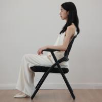 Chaise de formation mobile moderne et pliable avec tablette d'écriture rotative à 360°, structure en maille métallique, design empilable, roulettes silencieuses pour