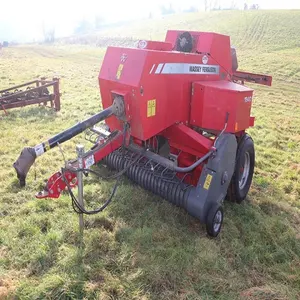 We supply top quality standard Cheap Wholesale Price Round Baler Tractor Straw Hay Round Baler With Wheel For sale