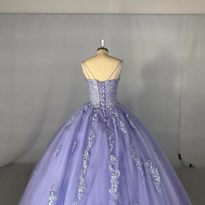 Ball Gown Evening Dress Strapless Tulle Empire Waist Floral Print Adult Dress for Party Prom Quinceanera - Product Image 3