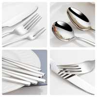 Ensemble de couverts en acier inoxydable personnalisé de luxe 11 pièces, couverts de mariage, passe au lave-vaisselle, pour restaurant
