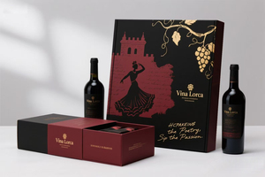 Boîtes d'emballage pour vin DTC en carton ondulé (option B/E) avec boîte d'expédition découpée et boîte cadeau intérieure rigide – Vente en gros - Product Image 3