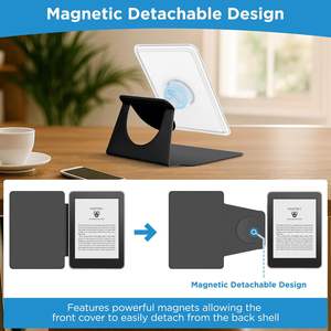 Coque Kindle personnalisée avec séparation magnétique intelligente, Kindle KPW 11e génération, coque transparente en acrylique personnalisée pour liseuse électronique - Product Image 2