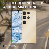 Smartphone S25 Ultra Mini en Gros 16+1 To Écran 4'' 144Hz Processeur Puissant Double SIM Android 14 Téléphones Portables S25 Ultra Français