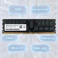 Mémoire RAM serveur GGLD4R32GB3200C22CD 32 Go DDR4 3200 ECC RDIMM PC4-25600 288 broches CL22 Module d'entreprise Fourniture OEM