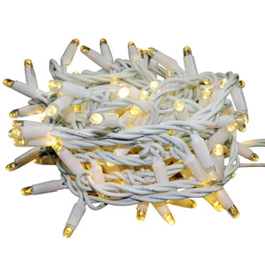 Nuevo estilo 220V 110V 10m 100LEDs Alambre de goma blanco cálido Luz de hadas boda fiesta Navidad vacaciones iluminación - Product Image 3