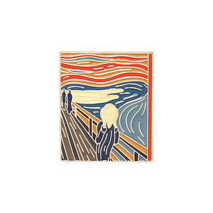 Pin de esmalte metálico personalizado al por mayor pin de solapa de esmalte suave artístico de noche estrellada de girasol de Van Gogh - Product Image 4