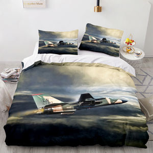 Drap de lit dessin animé 3D literie ensemble d'<span class=keywords><strong>anime</strong></span> de modèles d'avion en gros - Product Image 3