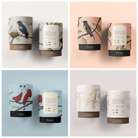 Boîte d'Emballage Cylindrique Ronde Vide Imprimée avec Logo Personnalisé, Coffret Cadeau de Thé Haut de Gamme avec Gaufrage et Tube en Papier à Doublure en Éponge
