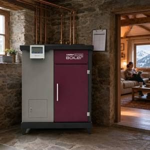 Caldaia Idronica <span class=keywords><strong>a</strong></span> Pellet Fangran 500S con Tramoggia da 100 kg, Caldaia Centralizzata per Riscaldamento Domestico Multi-Stanza per Edifici fino <span class=keywords><strong>a</strong></span> 500m² - Product Image 2