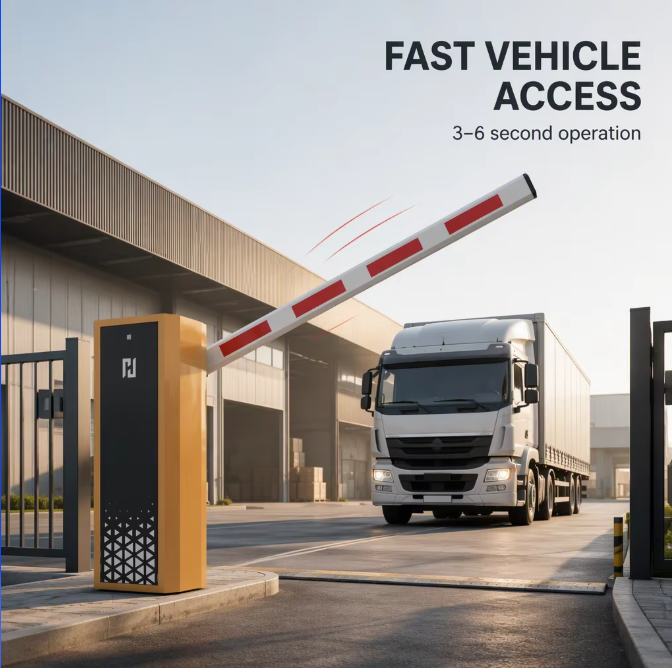 Automatic Barrier Gate Boom Parking System With Code Smartphone Card & Key Access For Real Estate Developers
