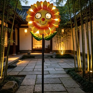 Lámpara Solar Decorativa con Forma de Girasol para Jardín, Resistente al Agua, con Energía Solar, para Patio y Jardín - Product Image 3