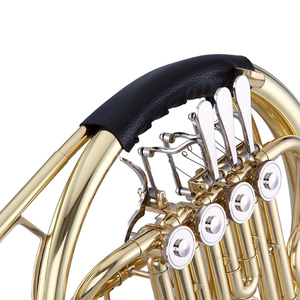 Cuerno francés Material de latón Acabado de laca dorada para orquesta y banda de marcha - Product Image 4