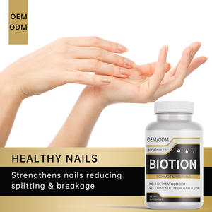 Cápsulas de colágeno de biotina de etiqueta privada Suplemento alimenticio <span class=keywords><strong>para</strong></span> <span class=keywords><strong>el</strong></span> crecimiento de las uñas del cabello Cápsulas de colágeno de biotina - Product Image 4