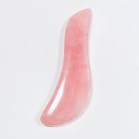 Ensemble de Gua Sha multifonctionnel en quartz rose HZ pour la vente en gros