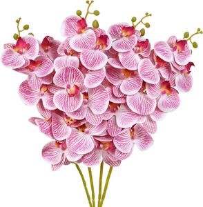 <span class=keywords><strong>Bouquet</strong></span> de <span class=keywords><strong>mariage</strong></span> Flores Real Touch soie fausses orchidées fleurs artificielles orchidées fleurs artificielles pour la décoration intérieure - Product Image 4