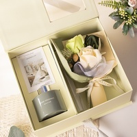 Cadeau de la Saint-Valentin, diffuseur d'aromathérapie artisanal sans alcool, ensemble en bois et verre, souvenir parfumé pour anniversaire