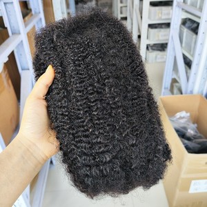 Extensions de cheveux bouclés afro FYD 8~20 pouces 30g, perruque afro bouclée, cheveux humains afro bouclés en vrac pour tresses et <span class=keywords><strong>dreadlocks</strong></span> - Product Image 2