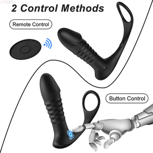 Vente en gros Livraison directe Plug anal <span class=keywords><strong>10</strong></span> modes de vibration Masseur de prostate pour hommes Sex Toys Butt Plug Télécommande - Product Image 5