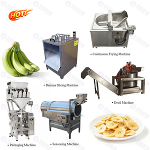 Venta directa de fábrica Línea de producción de pelado de plátano Línea de producción completa de chips de plátano - Product Image 3