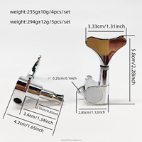 Accordeurs métalliques scellés HIVE Line, chevilles d'accordage de cordes, mécaniques de guitare, têtes pour guitare basse électrique, remplacement