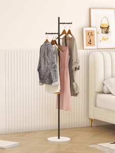 <span class=keywords><strong>Appendiabiti</strong></span> in Metallo Semplice e Salvaspazio con Asta, Ideale per Soggiorno o Uso Interno - Product Image 3