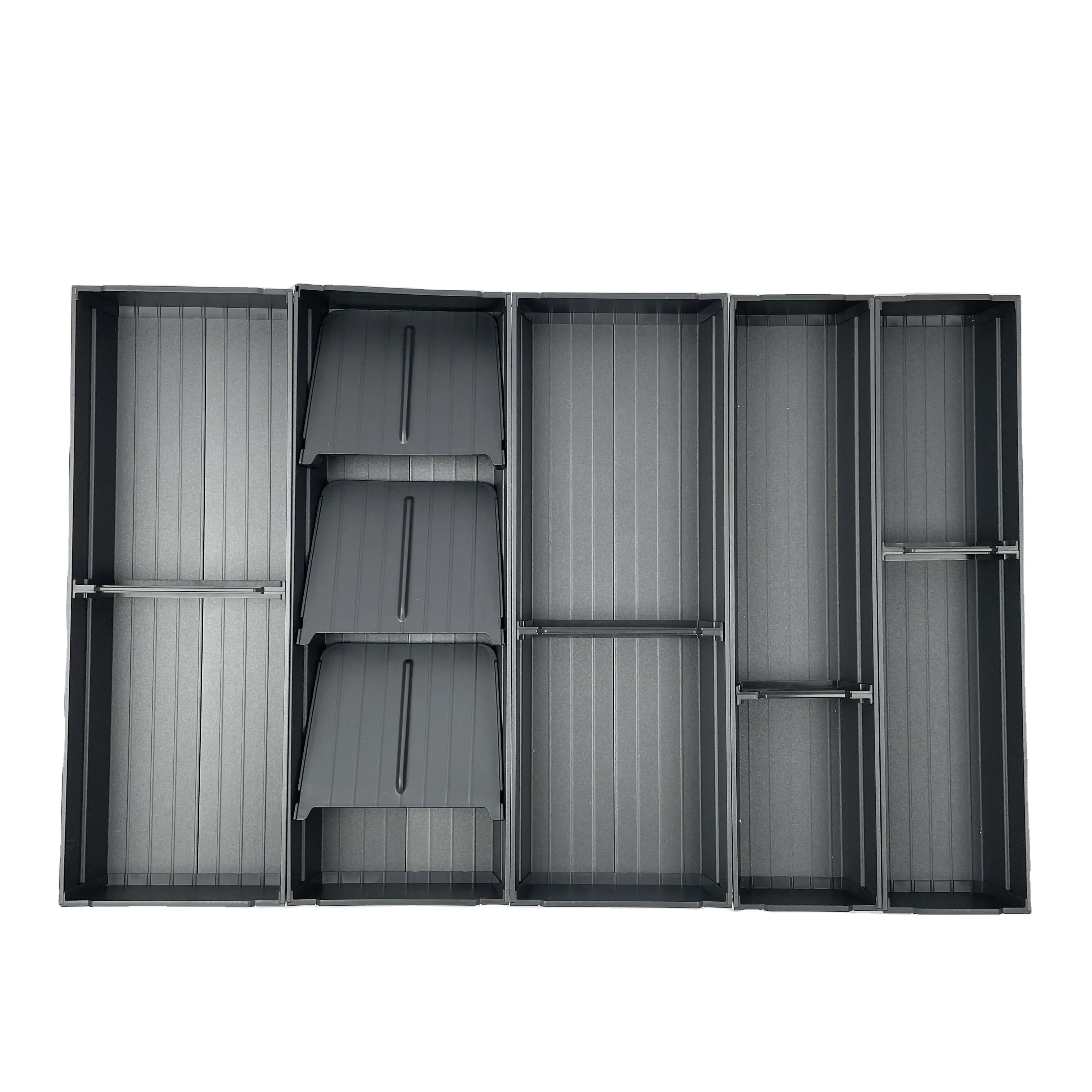 Goldmine Aluminium Besteck Tablett Schrank Schublade Einsätze Besteck Tabletts Utensilien Organizer für die Küche