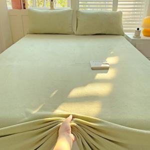 Heimtextilien Bettwäsche Bedruckte Milchvlies-Laken Luxus-Bettwäsche-Set Bettlaken-Set - Product Image 3