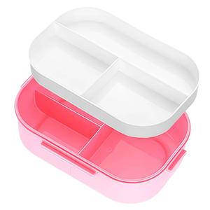 Lonchera <span class=keywords><strong>de</strong></span> Plástico PP <span class=keywords><strong>de</strong></span> Grado Alimenticio a Prueba <span class=keywords><strong>de</strong></span> Fugas <span class=keywords><strong>de</strong></span> 1300 ml con 3 Compartimentos, Cuchara y Tenedor - Product Image 6