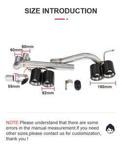 Tubos de <span class=keywords><strong>escape</strong></span> de coche SYPES para BMW E90 e92 actualización M rendimiento <span class=keywords><strong>m3</strong></span> M4 fibra de carbono Quad Punta de <span class=keywords><strong>escape</strong></span> sistema de <span class=keywords><strong>escape</strong></span> silenciador punta OEM - Product Image 5