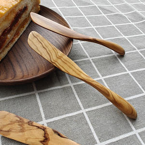 Nuevo Cuchillo Ecológico de Madera de Olivo con Hoja de Acero al Carbono, Estilo Vintage para Uso Doméstico con Aceite y Mantequilla, Duradero, de Fábrica - Product Image 4