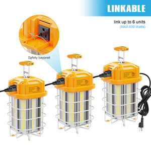 Lámpara de Trabajo LED Industrial de 150W con Certificación ETL de China, Iluminación Portátil para Fábrica con IP65, Garantía de 5 Años y Función de Conexión - Product Image 4