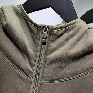 Fabricante de Ropa H5553, Venta al por Mayor de Sudaderas con Capucha de Forro Polar Estilo Ninja Personalizadas, Sudaderas con Capucha y Cremallera Completa para Hombre - Product Image 3