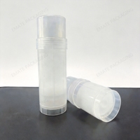 Contenant de Luxe Cylindrique Blanc Mat en PP 30g/60g pour Soins de Beauté, Emballage Plastique Recyclable pour Stick Déodorant