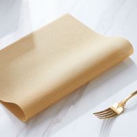 Europäischer Stil 30cm PVC-Tischset Rutschfest Wasserdicht Schwarz Wärmeisolierend Untersetzer für Teller und Schüsseln Esstisch-Matten