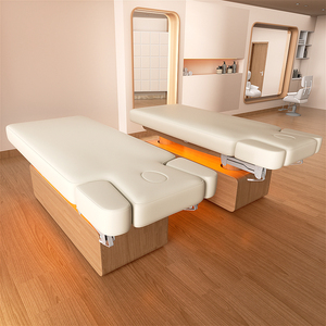 Thiết kế ban đầu hiện đại Thẩm mỹ viện đồ nội thất màu hồng vàng mặt <span class=keywords><strong>Spa</strong></span> giường 4 động cơ điện <span class=keywords><strong>Massage</strong></span> Bàn Giường - Product Image 2