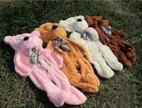 Pabrik Grosir Boneka Beruang Hewan Raksasa Lucu Custom dengan Isian Kapas PP Bersertifikat ASTM Hadiah Unisex