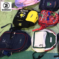 Ballots de Sacs d'École Usagés Mixtes de Qualité A pour la Vente en Gros, Sacs d'École d'Occasion Élégants, Sacs Usagés de Seconde Main