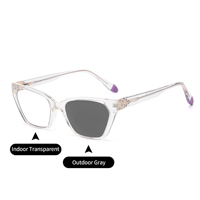 Nuevas Monturas de Gafas TR90 Ópticas con Bloqueo de Luz Azul, Lentes Fotocromáticas de Diseño