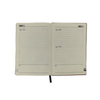 Carnet de notes journalier personnalisé A5, agenda 2025-2026, agenda en cuir