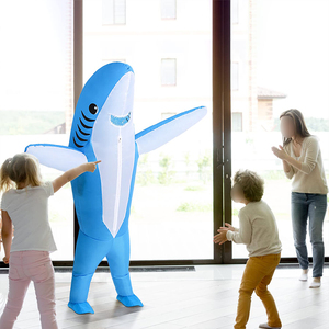 Costume gonflable de requin <span class=keywords><strong>Shrek</strong></span> pour adulte, costumes amusants d'Halloween, cosplay, costume de fantaisie, disfraz inflable adulto de tiburón - Product Image 4