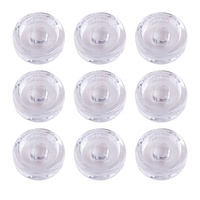 Lot de 9 couvercles de fermentation en verre robuste pour bocaux Mason à large ouverture